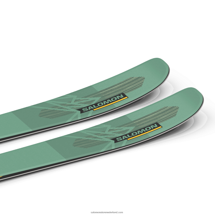 dames all-mountain ski's - qst 92 Salomon 22DD81008 groene spar/zonne-energie/zwart