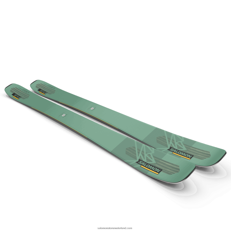 dames all-mountain ski's - qst 92 Salomon 22DD81008 groene spar/zonne-energie/zwart