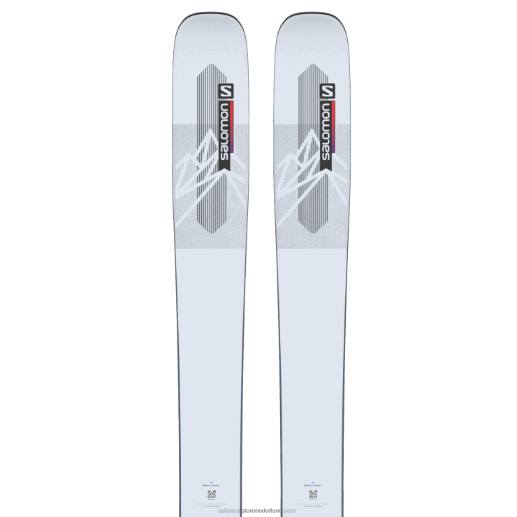 dames all-mountain ski's - qst blanco Salomon 22DD81000 illusieblauw/rood/procesblauw