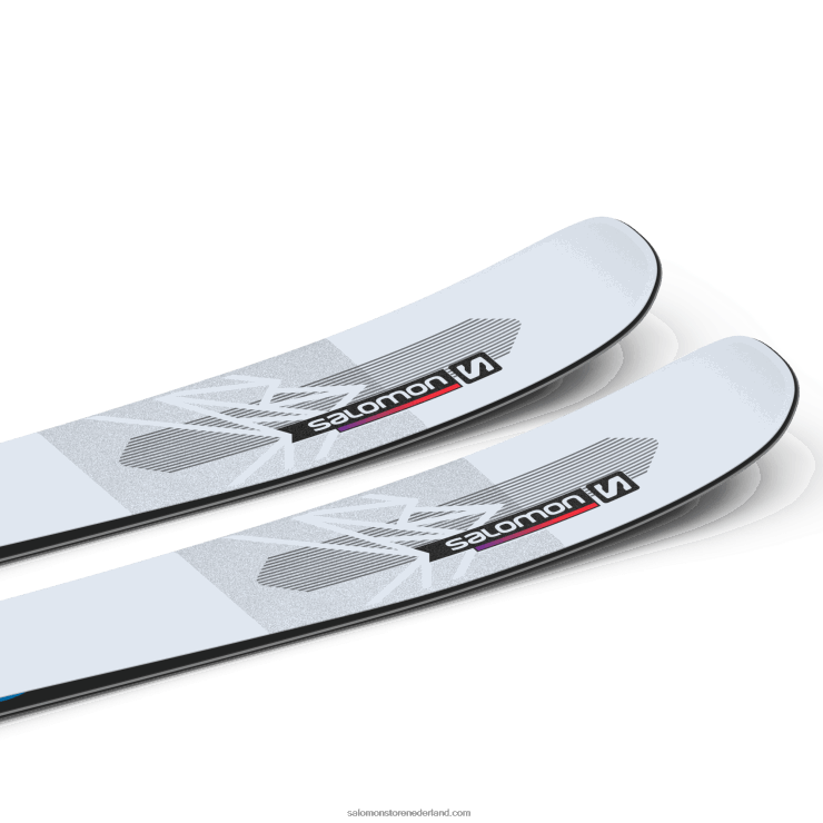 dames all-mountain ski's - qst blanco Salomon 22DD81000 illusieblauw/rood/procesblauw