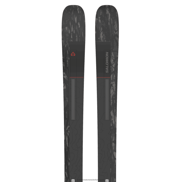 dames all mountain ski's - stand 102 Salomon 22DD81017 zwart rood