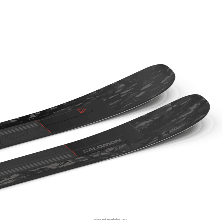 dames all mountain ski's - stand 102 Salomon 22DD81017 zwart rood