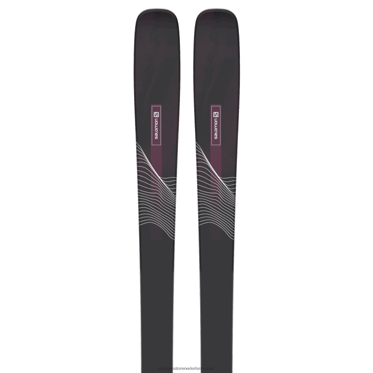 dames all mountain ski's - stand 84 Salomon 22DD81003 zwart/bordeaux