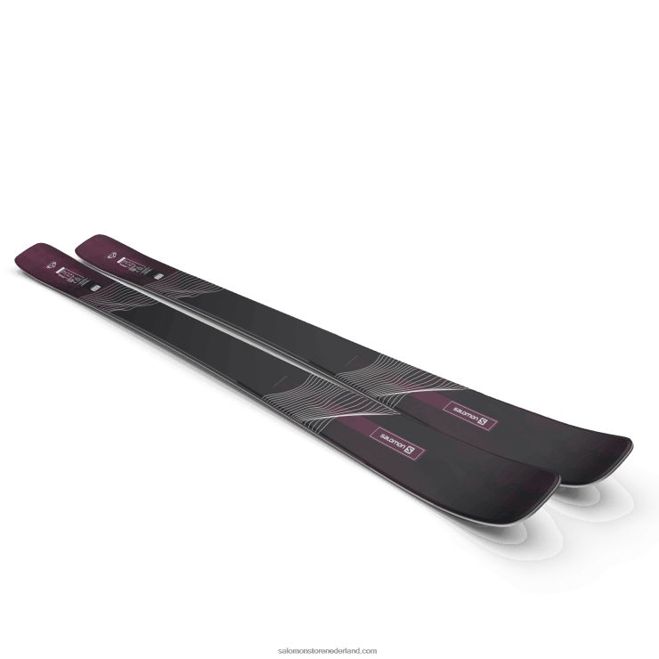 dames all mountain ski's - stand 84 Salomon 22DD81003 zwart/bordeaux