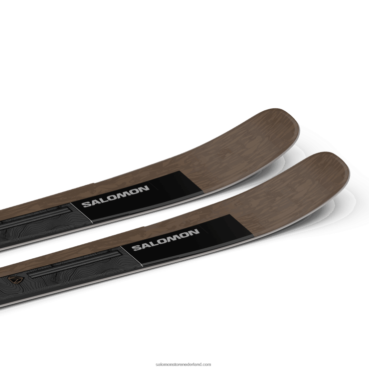 dames all mountain ski's - stand 84 Salomon 22DD81020 otter/zwart/zilver metallic