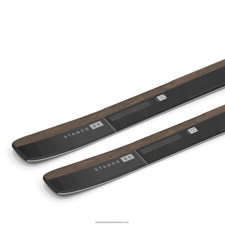 dames all mountain ski's - stand 84 Salomon 22DD81020 otter/zwart/zilver metallic