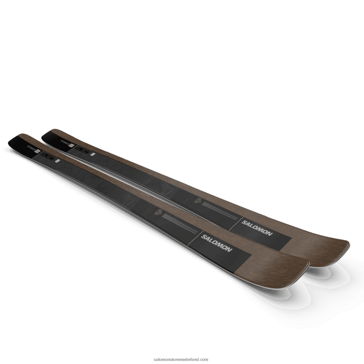 dames all mountain ski's - stand 84 Salomon 22DD81020 otter/zwart/zilver metallic