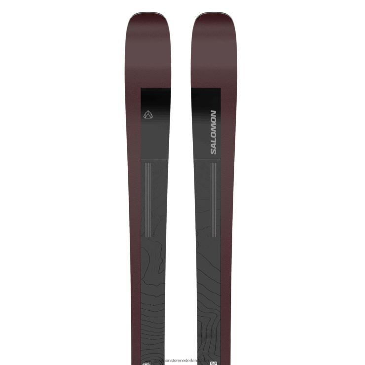 dames all mountain ski's - stand 90 Salomon 22DD81007 zwart/bordeaux metallic