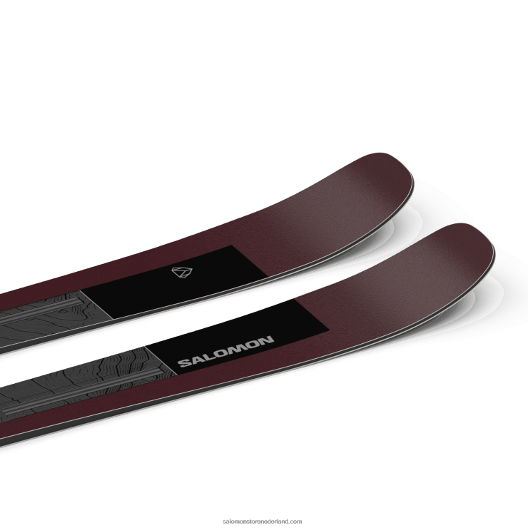 dames all mountain ski's - stand 90 Salomon 22DD81007 zwart/bordeaux metallic