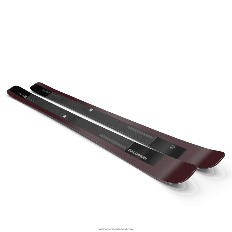 dames all mountain ski's - stand 90 Salomon 22DD81007 zwart/bordeaux metallic