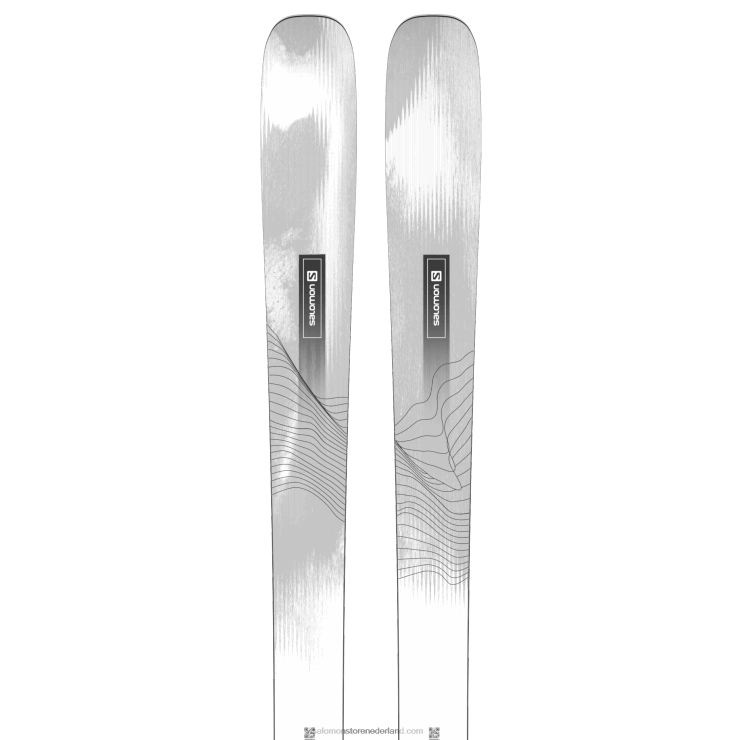 dames all mountain ski's - stand 94 Salomon 22DD81002 wit Zwart
