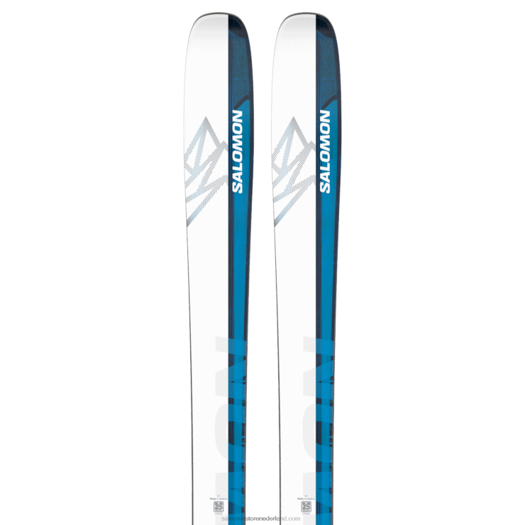 freeride ski's voor dames - qst echo 106 Salomon 22DD81006 wit/rasblauw/procesblauw