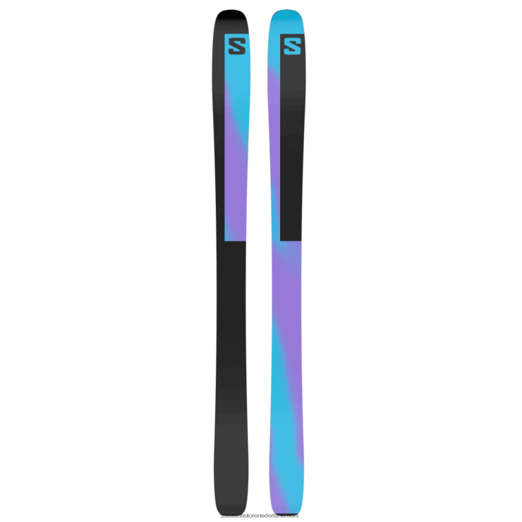 freeride ski's voor dames - qst echo 106 Salomon 22DD81006 wit/rasblauw/procesblauw