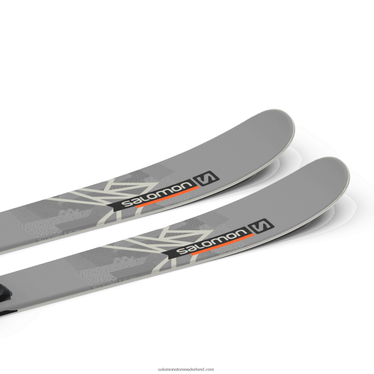 freestyle skipakket dames - qst spark (en m10) Salomon 22DD81018 storm grijs/zwart/vlam