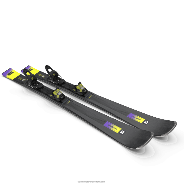 pakket pisteski dames - s/max n 10 xt (en m11) Salomon 22DD81013 zwart/zuurgroen/schemeringspaars
