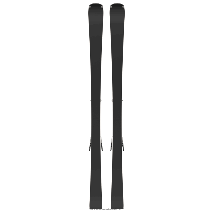 skipakket voor dames op de piste - s/force fx.76 (en m11) Salomon 22DD81015 zwart/pastel neon limoen 1/castelrock