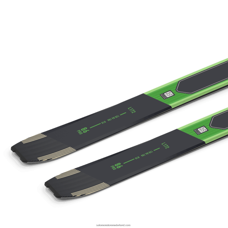 toerski's voor dames - mtn 86 pro Salomon 22DD81010 pastel neon groen 1/regenachtige dag/zwart