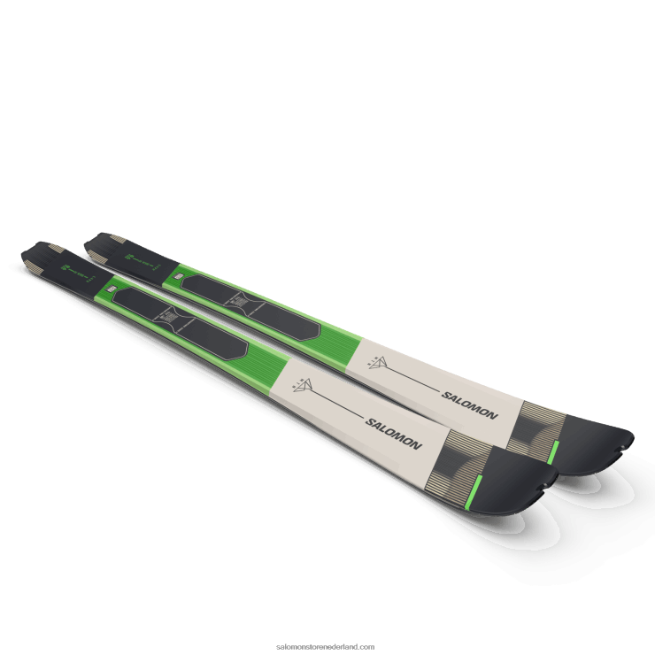 toerski's voor dames - mtn 86 pro Salomon 22DD81010 pastel neon groen 1/regenachtige dag/zwart