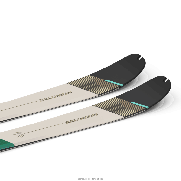 toerski's voor dames - mtn 86 pro Salomon 22DD81011 aruba blauw/regenachtige dag/zwart