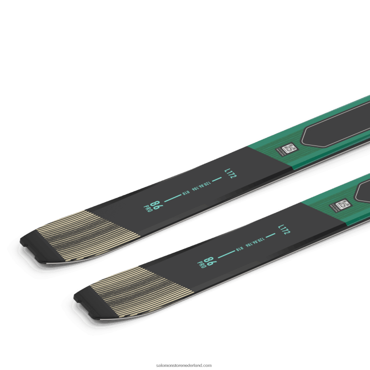 toerski's voor dames - mtn 86 pro Salomon 22DD81011 aruba blauw/regenachtige dag/zwart