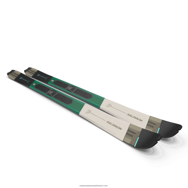 toerski's voor dames - mtn 86 pro Salomon 22DD81011 aruba blauw/regenachtige dag/zwart