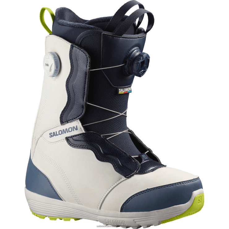 snowboardschoenen voor dames - ivy boa sj boa Salomon 22DD81313 nimbuswolk/porseleinblauw/zure limoen