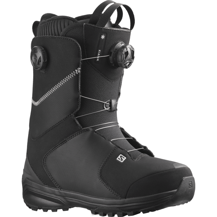snowboardschoenen voor dames - kiana dual boa Salomon 22DD81316 zwart zilver