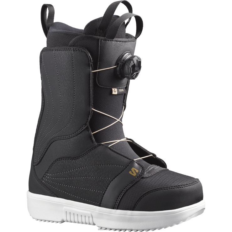 snowboardschoenen voor dames - parelboa Salomon 22DD81319 zwart/wit/goud
