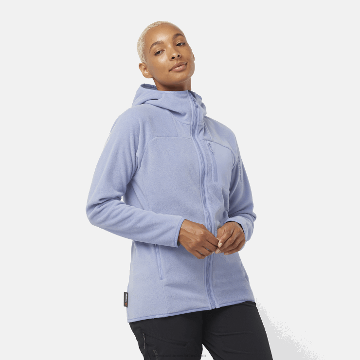 damestussenlaagjack met capuchon - omtrek polartec Salomon 22DD8860 engels landhuis