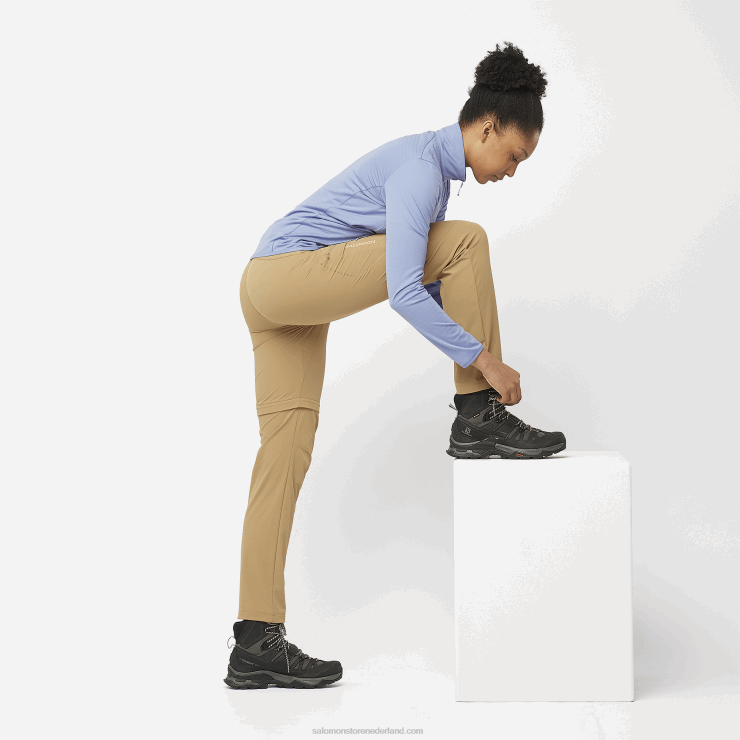 tussenlaagjack met volledige rits voor dames - essentieel lichtwarm Salomon 22DD8863 engels landhuis