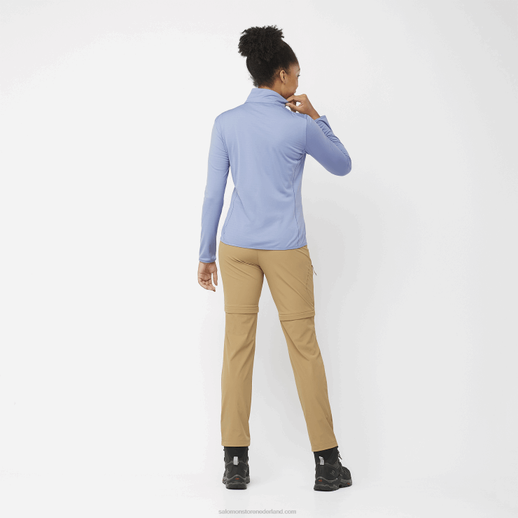 tussenlaagjack met volledige rits voor dames - essentieel lichtwarm Salomon 22DD8863 engels landhuis