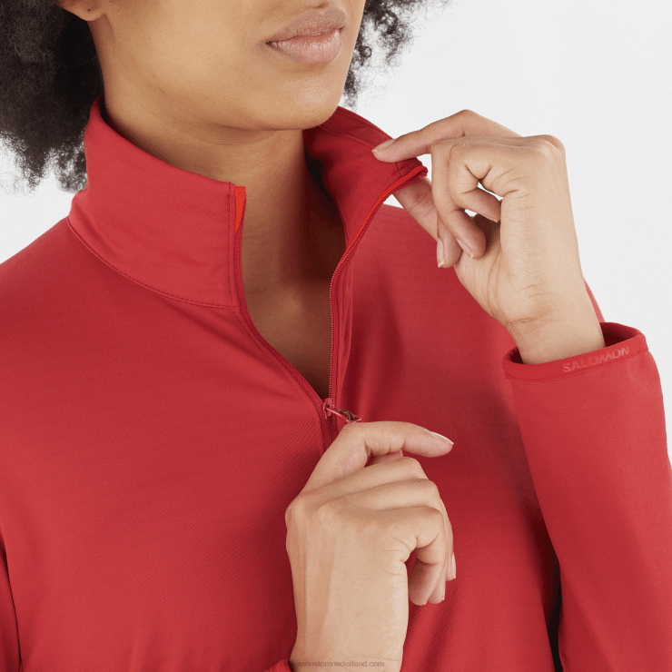 tussenlaagjack met volledige rits voor dames - essentieel lichtwarm Salomon 22DD8868 samba