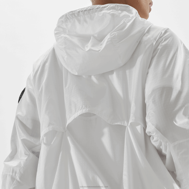 dames windjack - equipe Salomon 22DD8833 wit/diep zwart