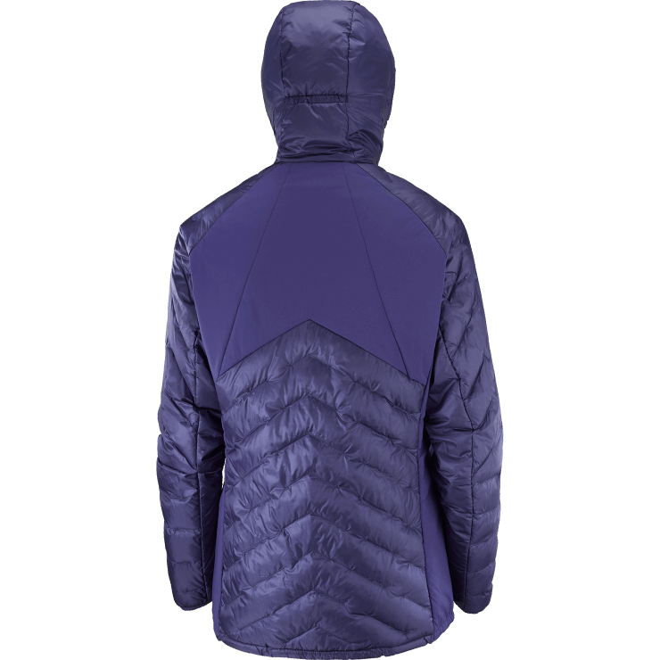 geïsoleerde damesjas met capuchon - outline primaloft Salomon 22DD8834 astrale uitstraling