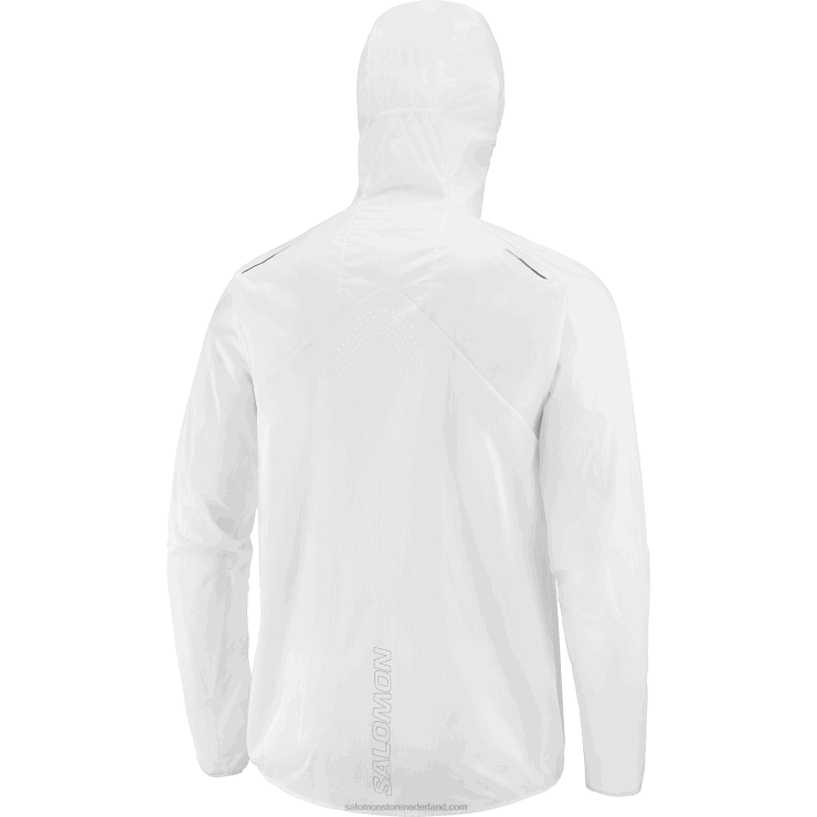 windjack voor dames - bonatti aero wind Salomon 22DD8849 wit/diep zwart