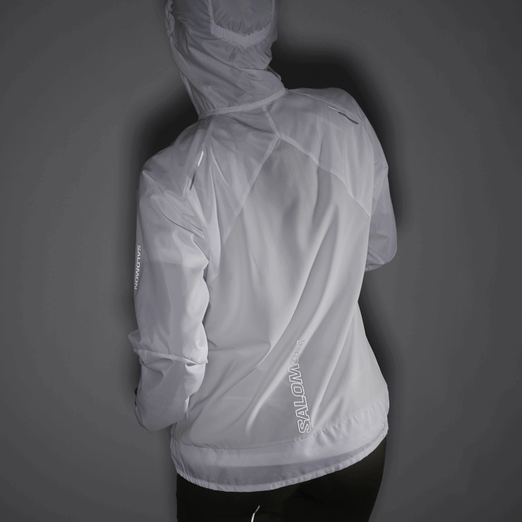 windjack voor dames - bonatti cross wind Salomon 22DD8853 wit