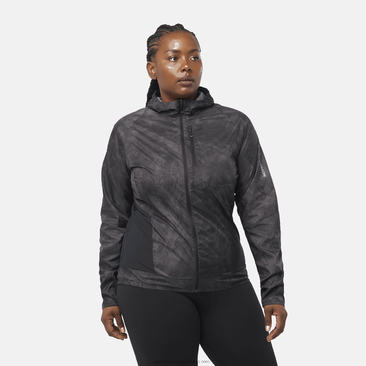 windjack voor dames - bonatti cross wind Salomon 22DD8854 periscoop/oa/diepzwart