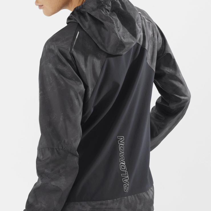 windjack voor dames - bonatti cross wind Salomon 22DD8854 periscoop/oa/diepzwart
