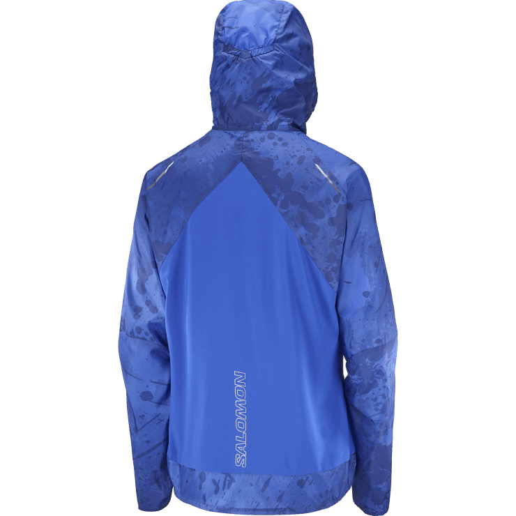 windjack voor dames - bonatti cross wind Salomon 22DD8857 marine pioenroos/nautisch blauw/oa