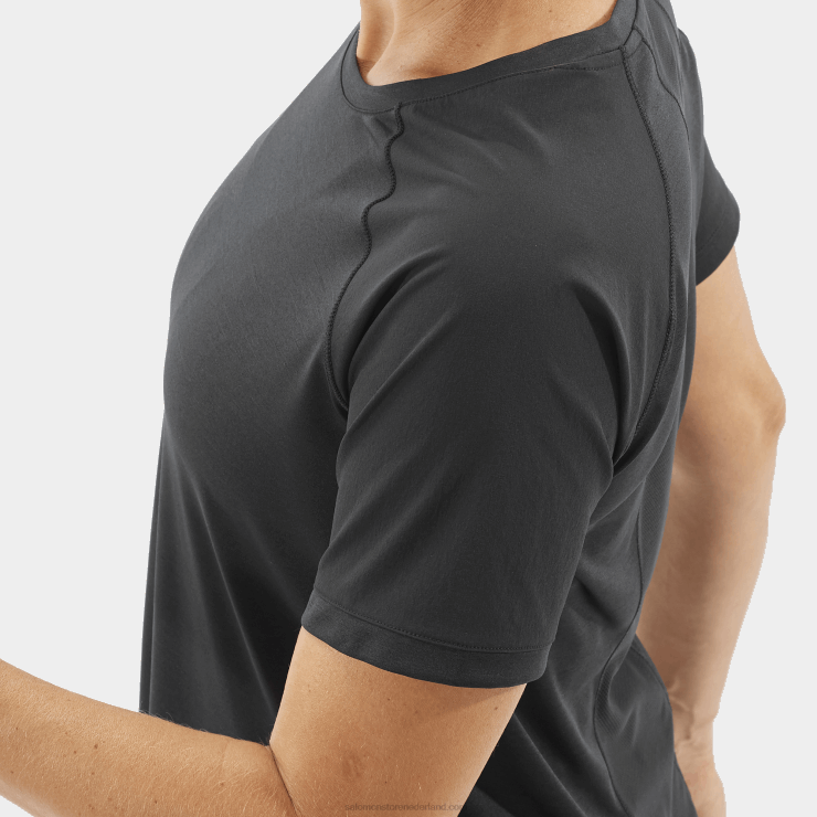 T-shirt met korte mouwen voor dames - overzicht Salomon 22DD8930 diep zwart
