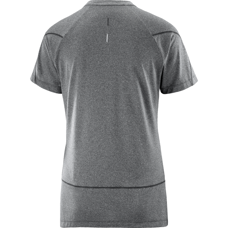 dames T-shirt met korte mouwen - cross run Salomon 22DD8879 diep zwart/heide