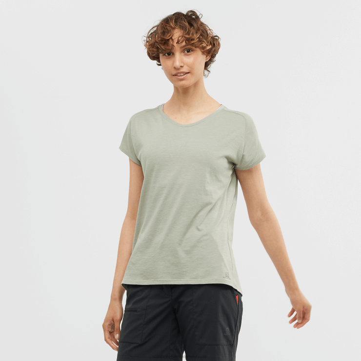 dames T-shirt met korte mouwen - essentieel gevormd Salomon 22DD8894 smeedijzer