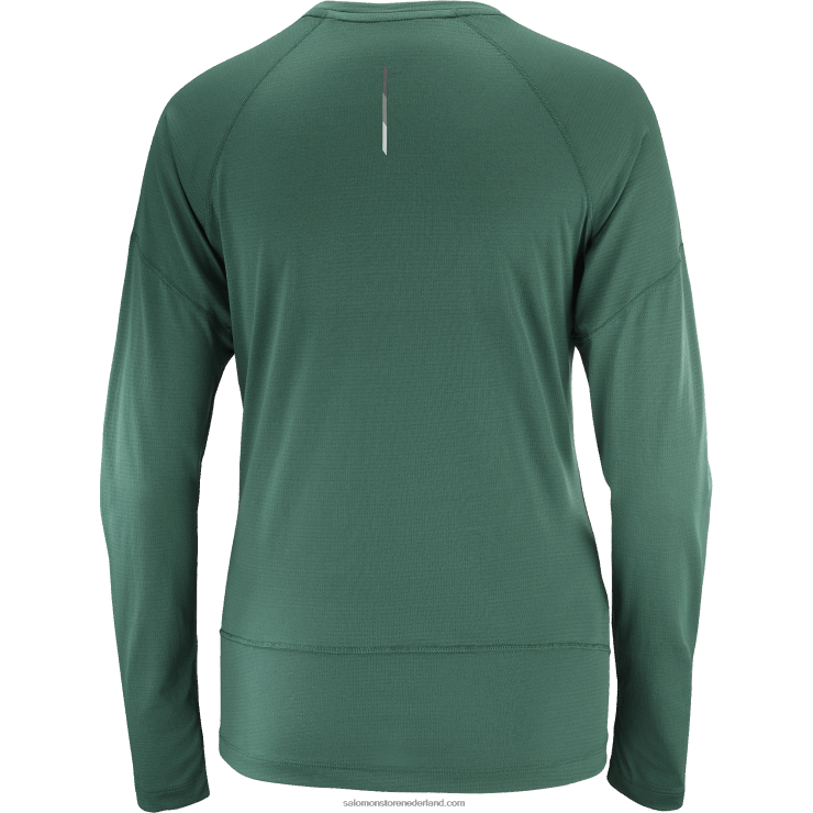 dames t-shirt met lange mouwen - cross run Salomon 22DD8921 ponderosa-den