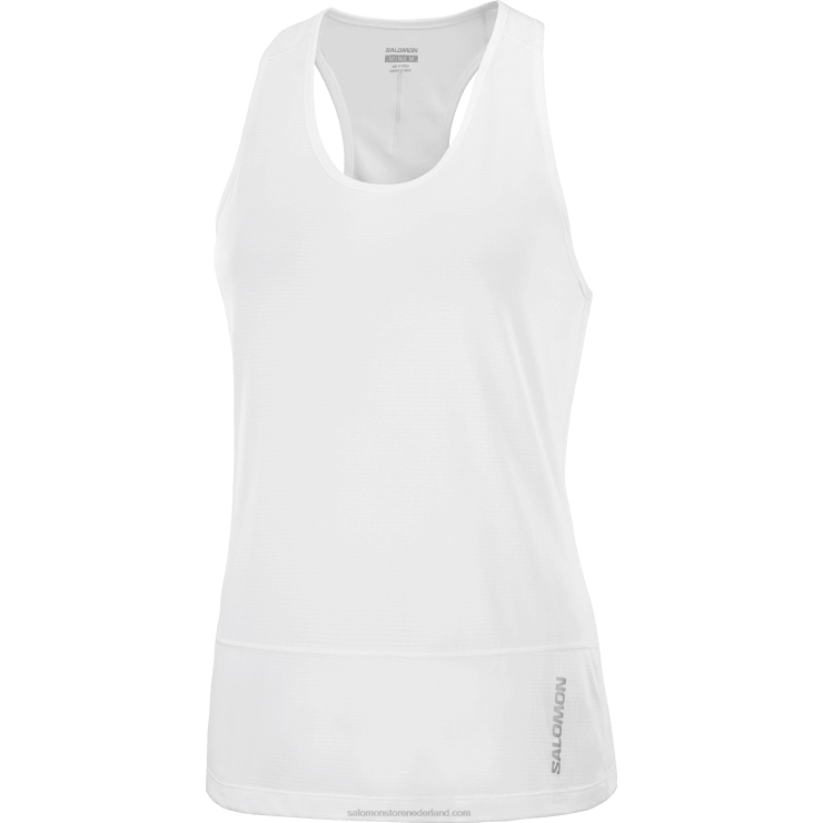 dames tanktop - cross run Salomon 22DD8898 wit