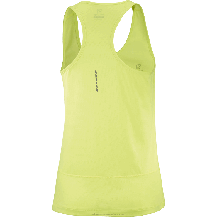 dames tanktop - cross run Salomon 22DD8900 zonnige linde/heide